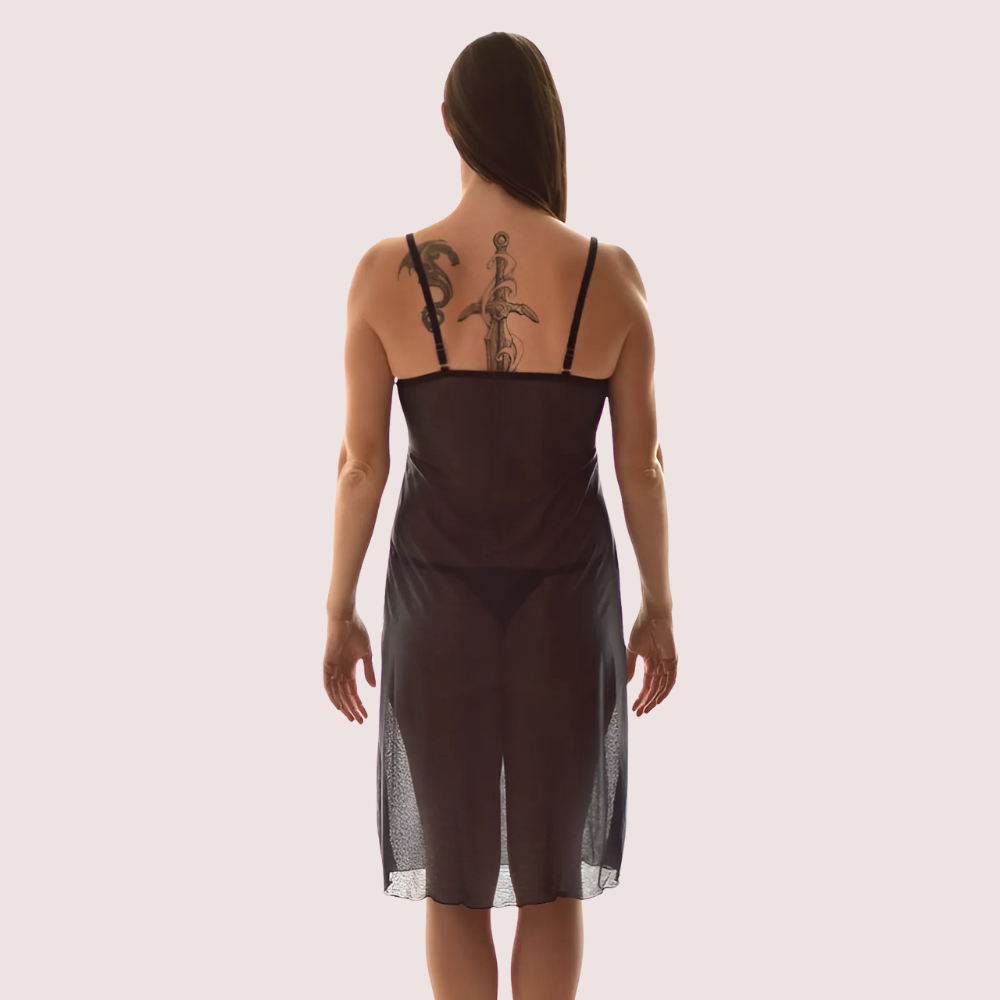 Moonlit Desire See-Through Nightdress image 3