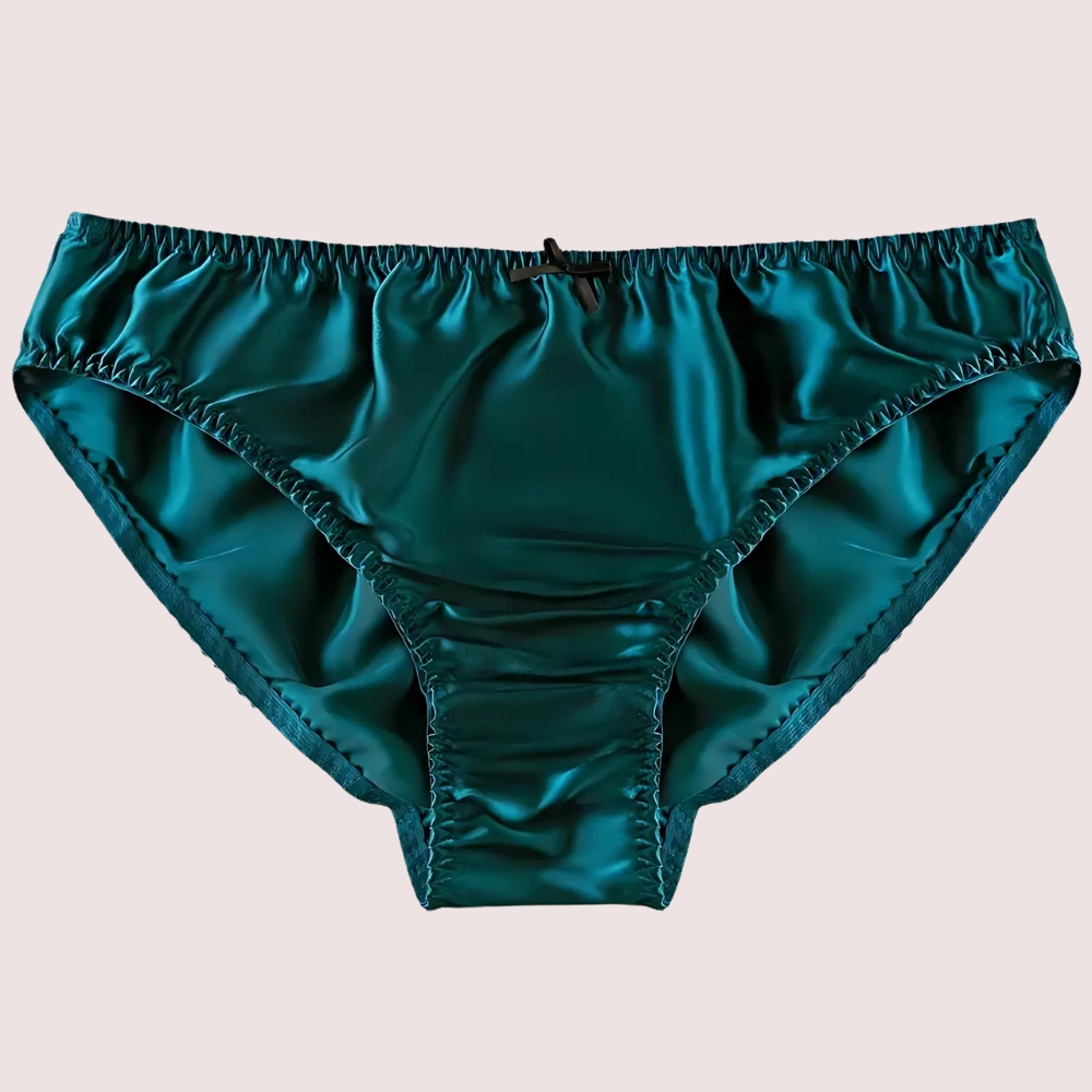 French Daina Ultra Luxury Silk Satin Lace Briefs Gift Box image 6