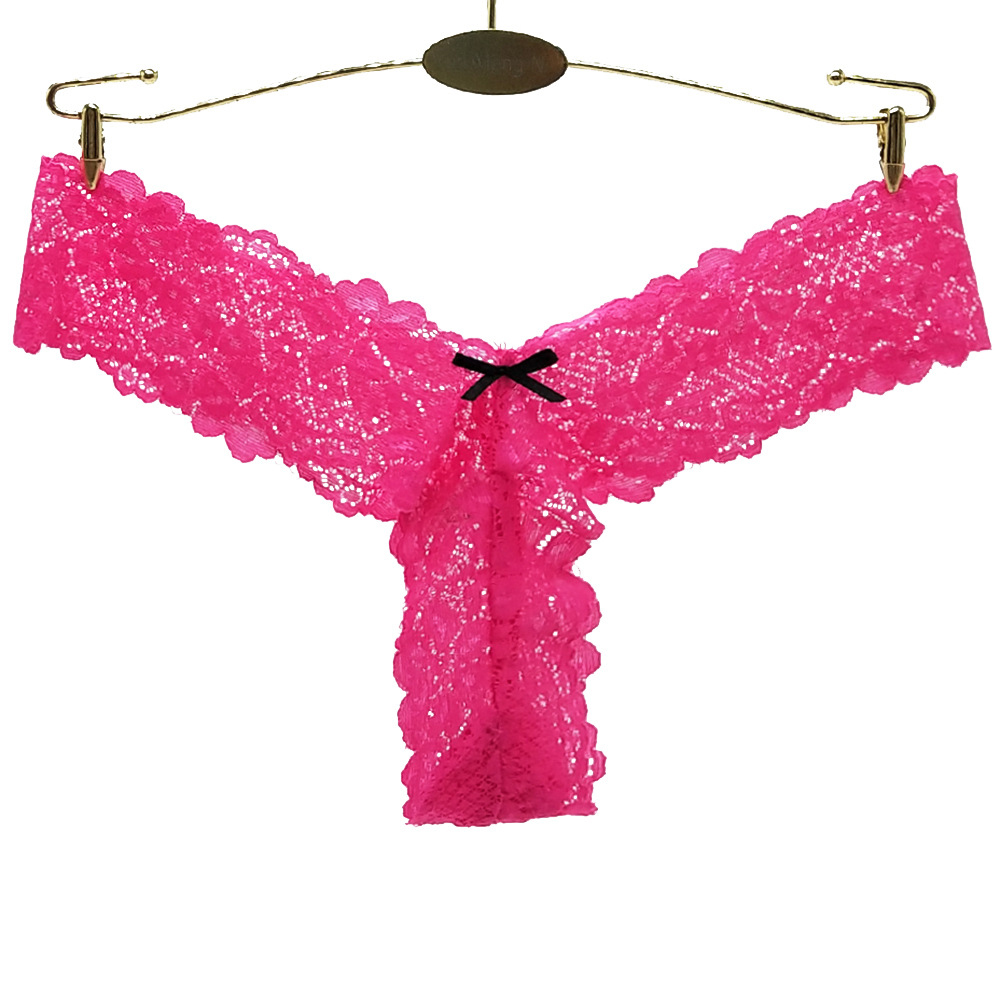 2 pack Stretch lace sexy thong panties image 4