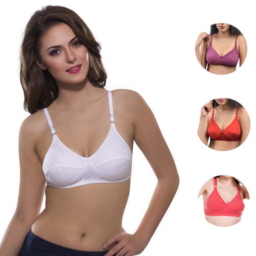 Total Comfort Cotton Bras Pack of 4 image 3