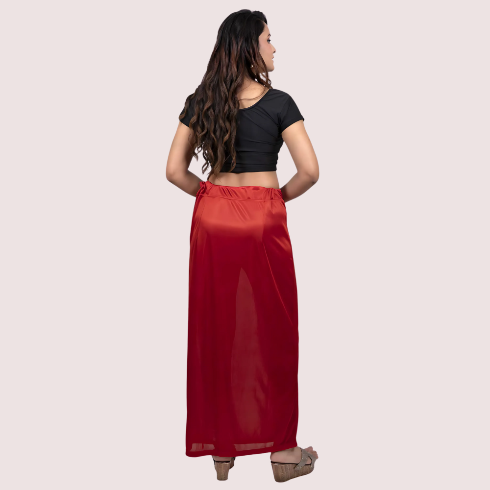 Women's Glimmering silk Stretchable Underskirt for Sarees image 2