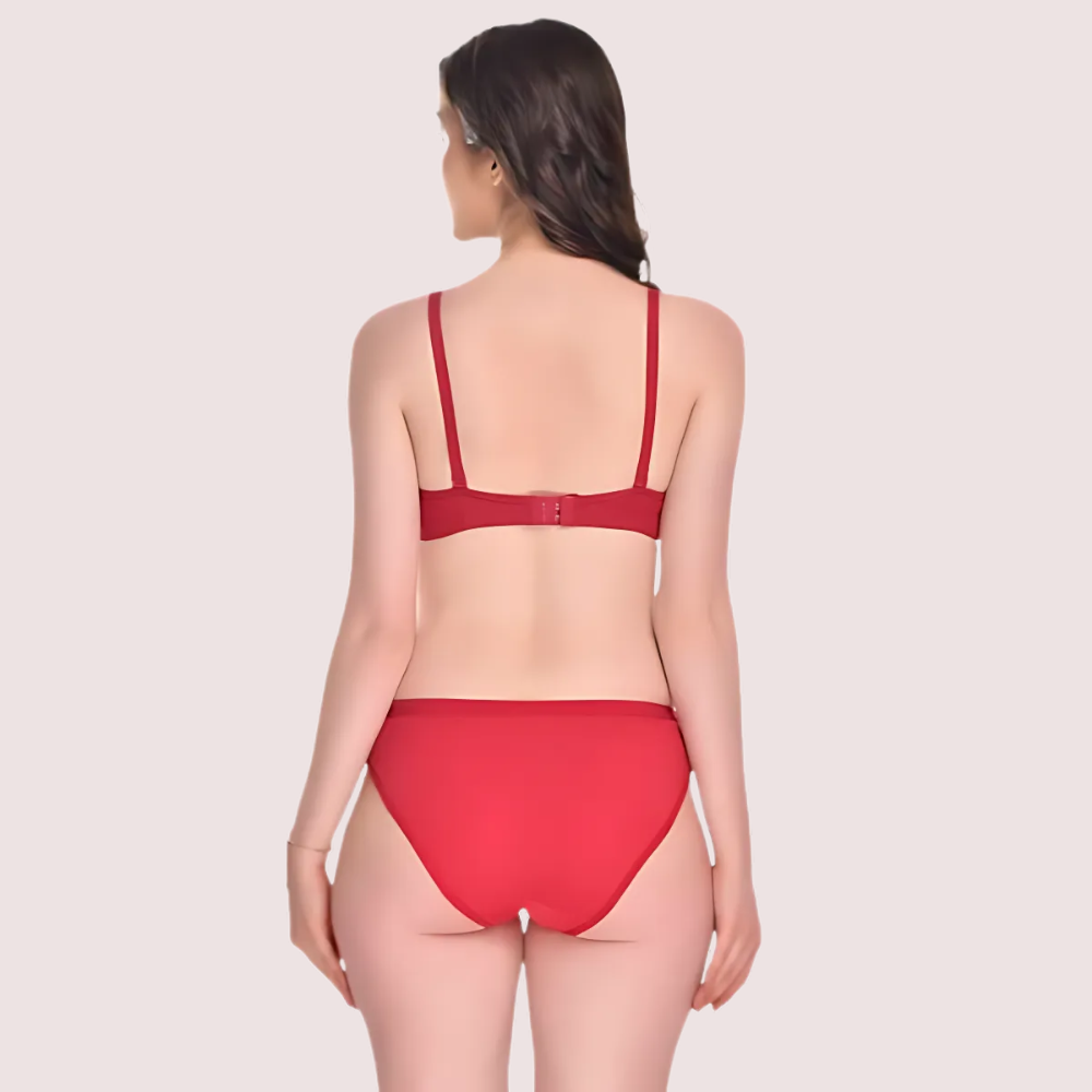 Padded Cotton Bra Panty Set for a Seductive Look (2 pack) image 3