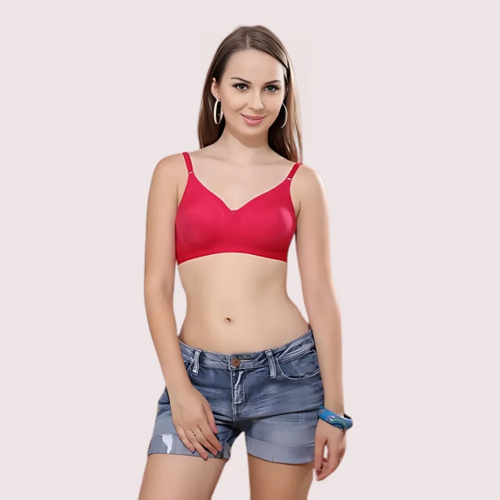 2 Pack Comfy padded non wired t shirt bra image 2