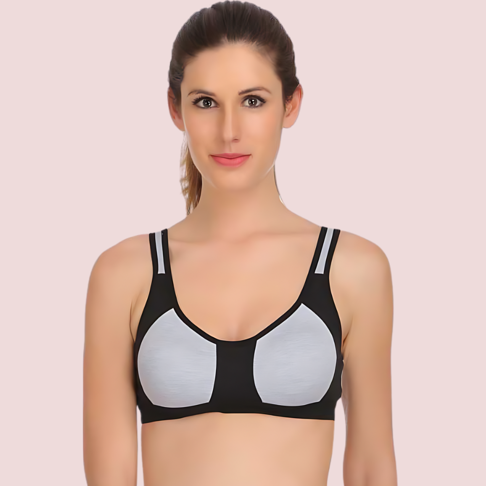 "Non" padded medium impact Sports bra ( 2 Pack ) image 3