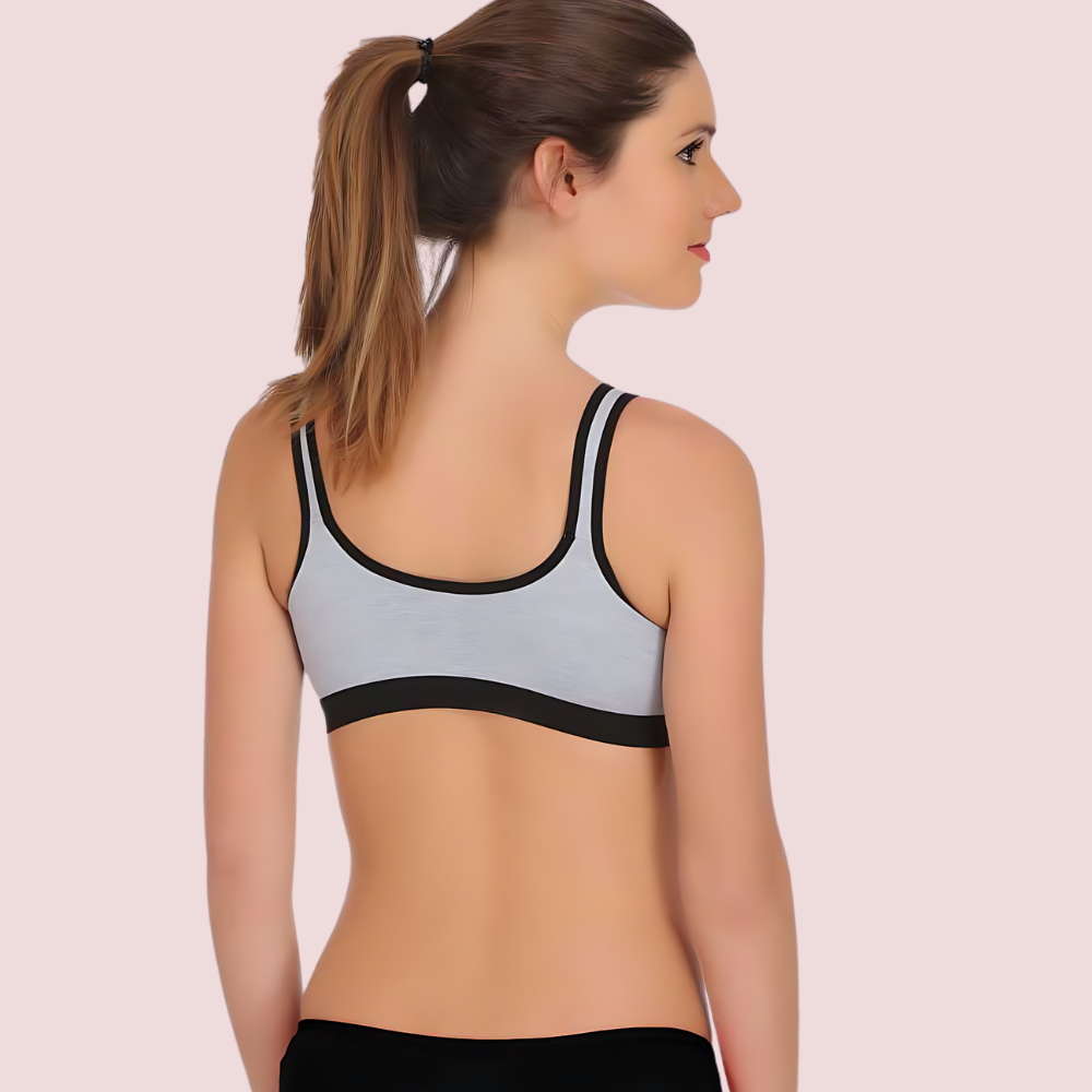 "Non" padded medium impact Sports bra ( 2 Pack ) image 4