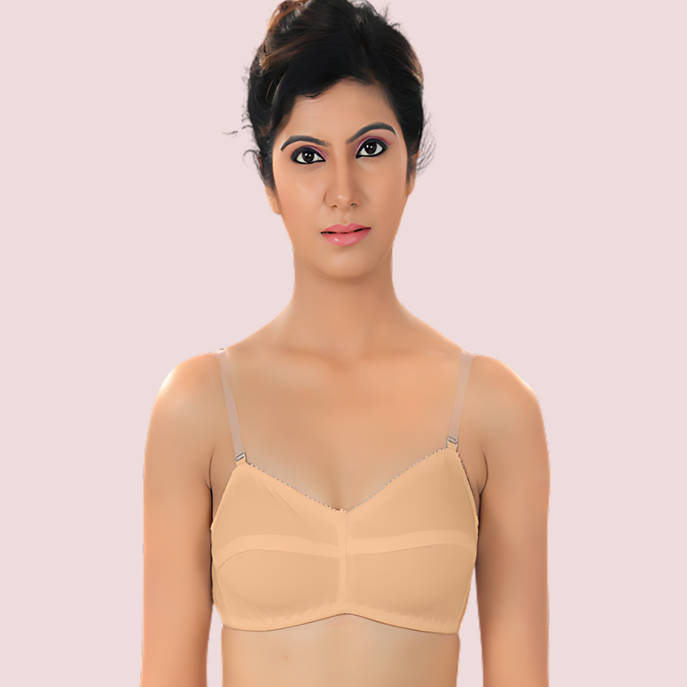 ♥Cool Creamy Transparent Strap Bra(Pk Of 2)