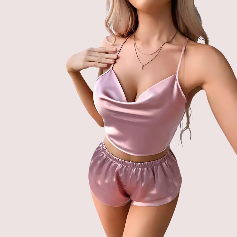 Luxury Silk Camisole & Shorts Set image 3