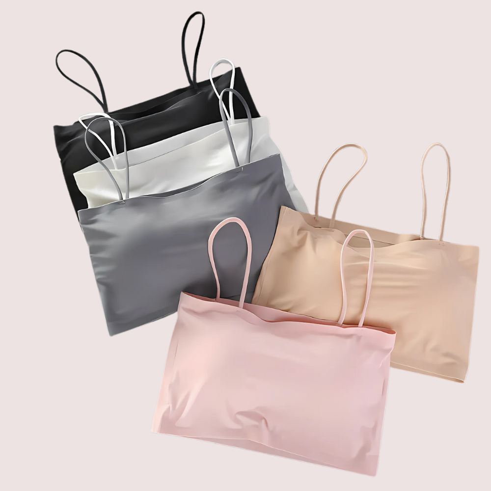 2 Pack Seamless padded crop top bra image 4