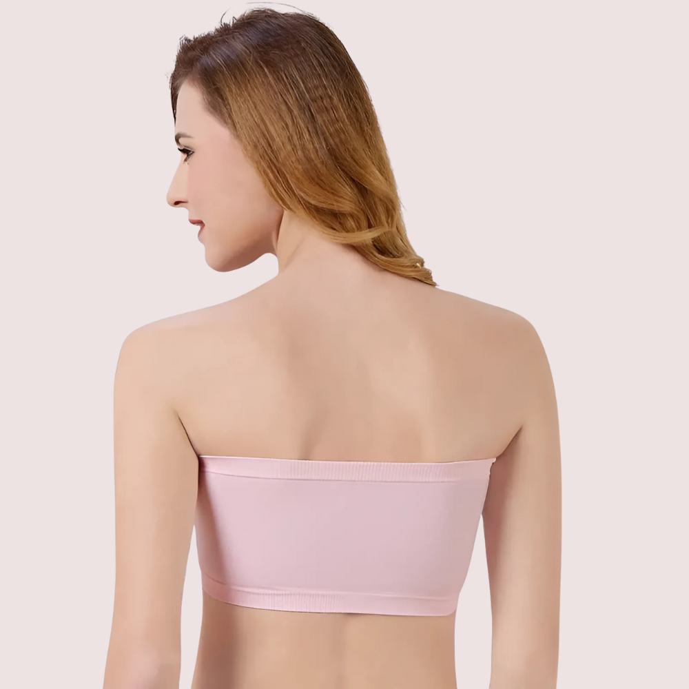 Pack of 2- Seamless Padded Tube Top Bras image 2