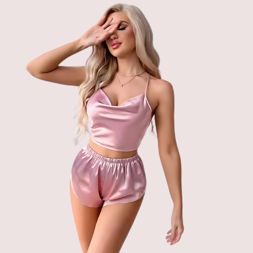 Luxury Silk Camisole & Shorts Set image 2