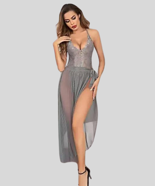 French Daina Lace Babydoll Lingerie image 2