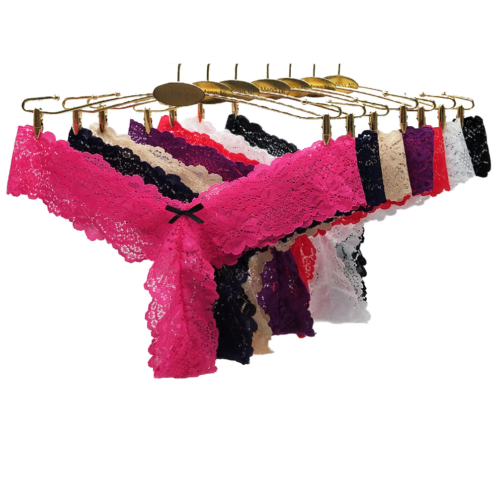 2 pack Stretch lace sexy thong panties image 3