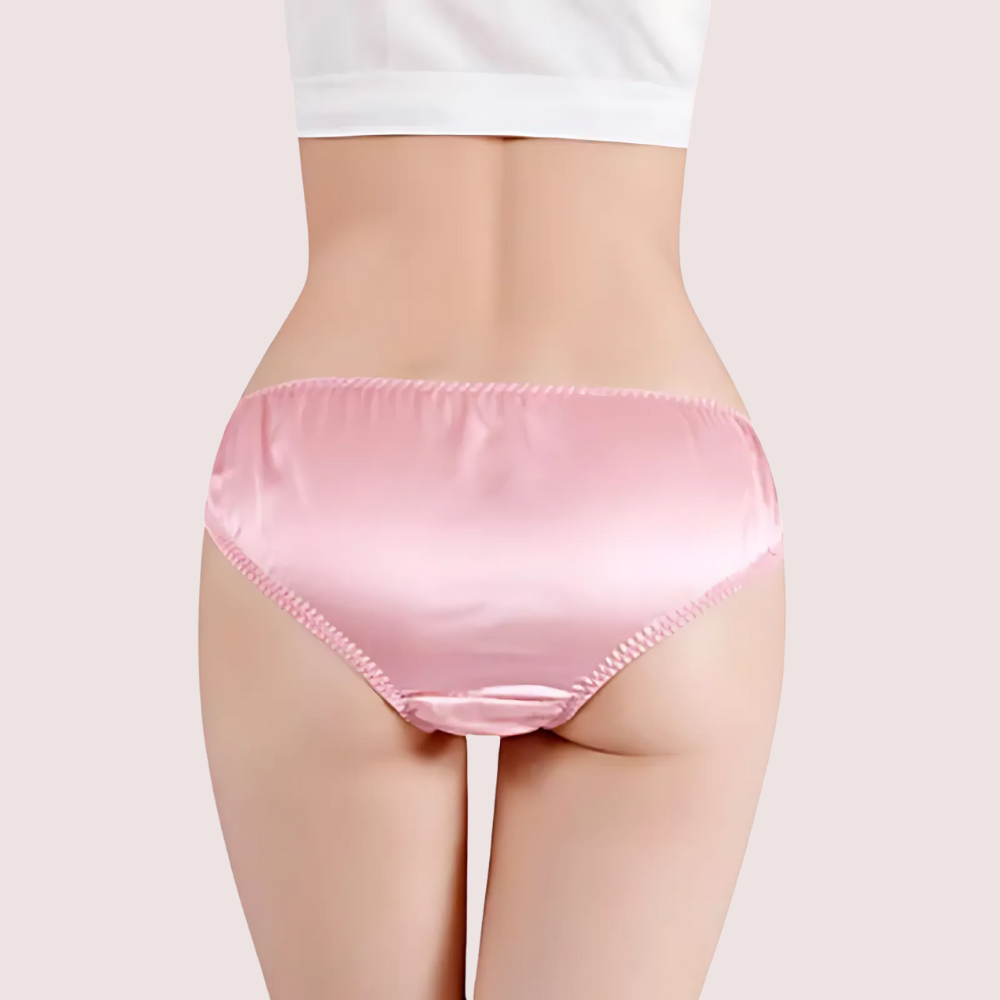 French Daina Luxury Silk Panties Cheeky Bow Gift Box image 4