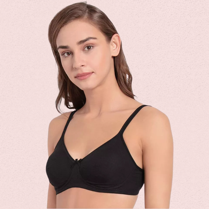Lightweight Non-Wired Cotton Bra (Pack of 2) image 2
