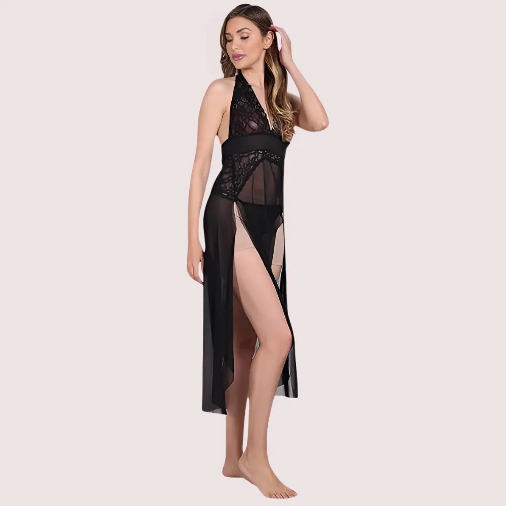 Sensual Mesh Nightgown for Women image 3