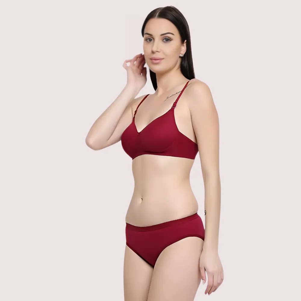 Lightly Padded Bra & Soft Cotton Panty Set (2 pack) image 2