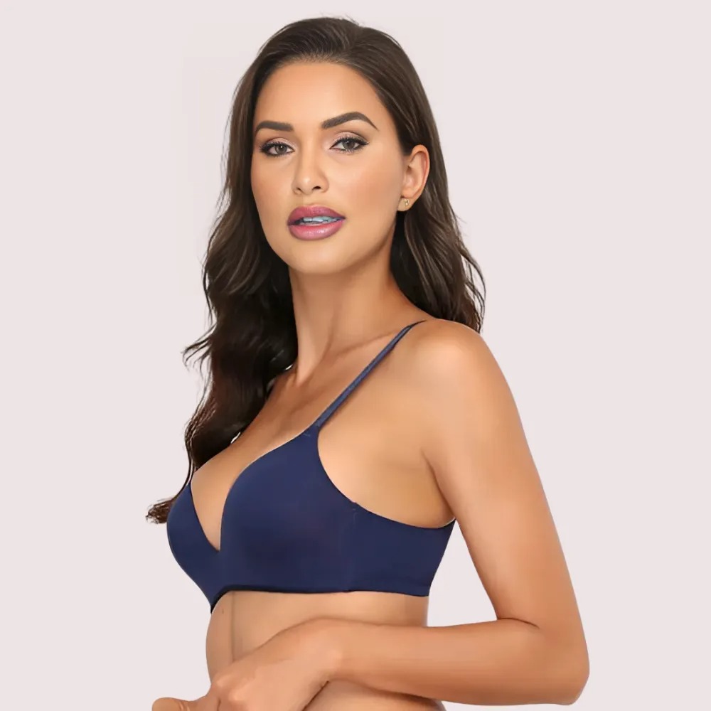 2 Pack Luxury seamless padded push up bra image 3