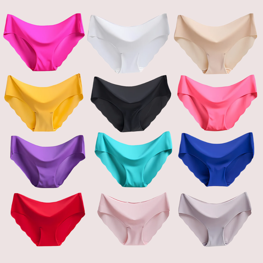 Women's Solid Color Seamless Boyshorts, 6pack image 3