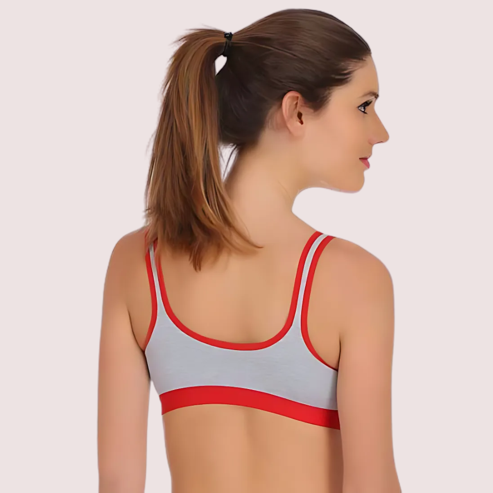 "Medium" Impact sports bra panty set pack of 3 image 3