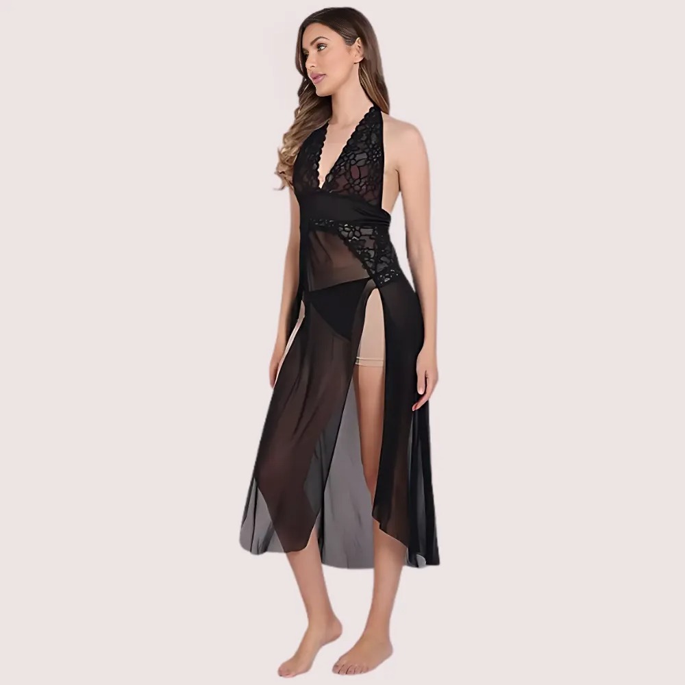 Sensual Mesh Nightgown for Women image 2