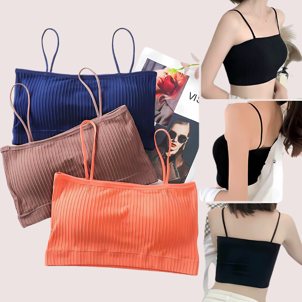 2 Pack Cute & Comfy lightly padded cami bra image 3