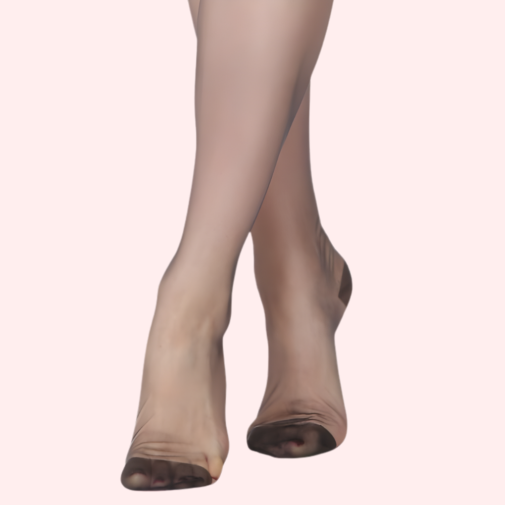 Sheer Black Thigh-High Stockings Pack of 2 – Ultra-Smooth, Garter Belt image 3