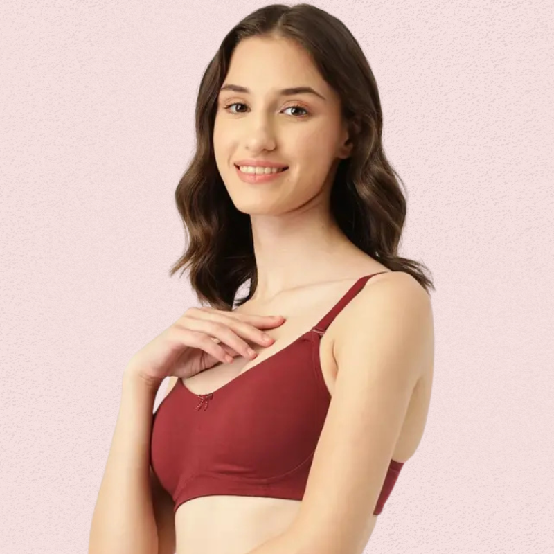 Breathable Cotton Non-Padded Bra – Women’s 2-Pack image 3