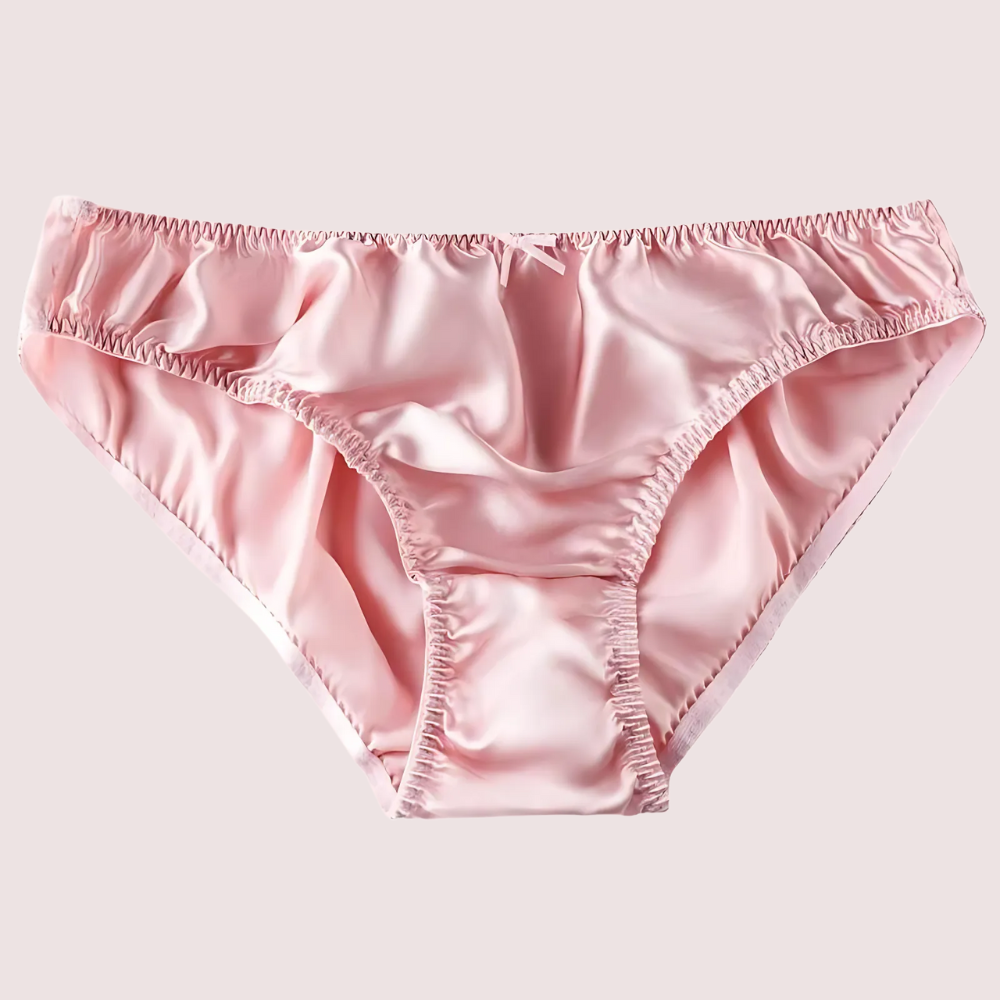 French Daina Luxury Silk Panties Cheeky Bow Gift Box image 5