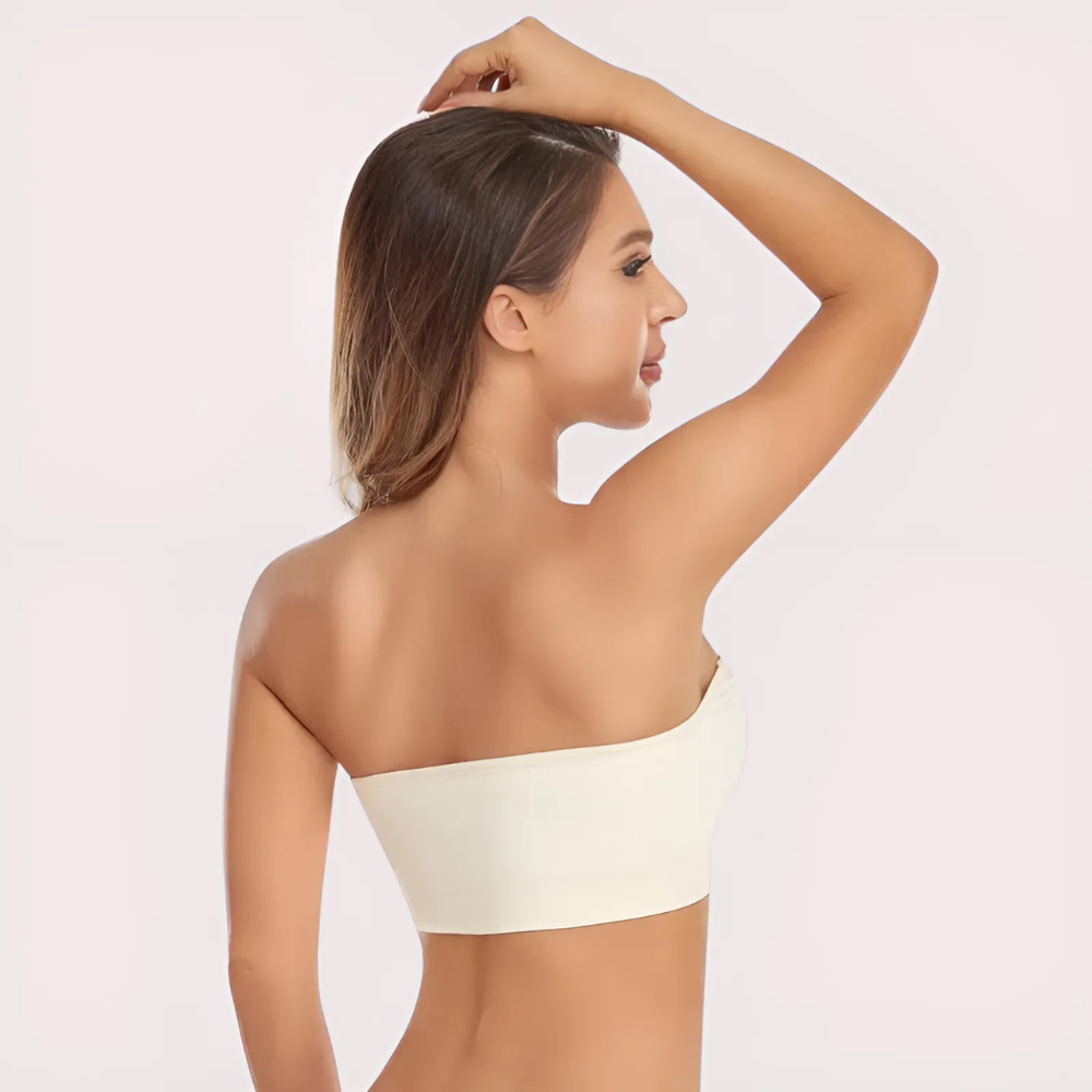 Sexy White Tube Bandeau Bra Top image 3