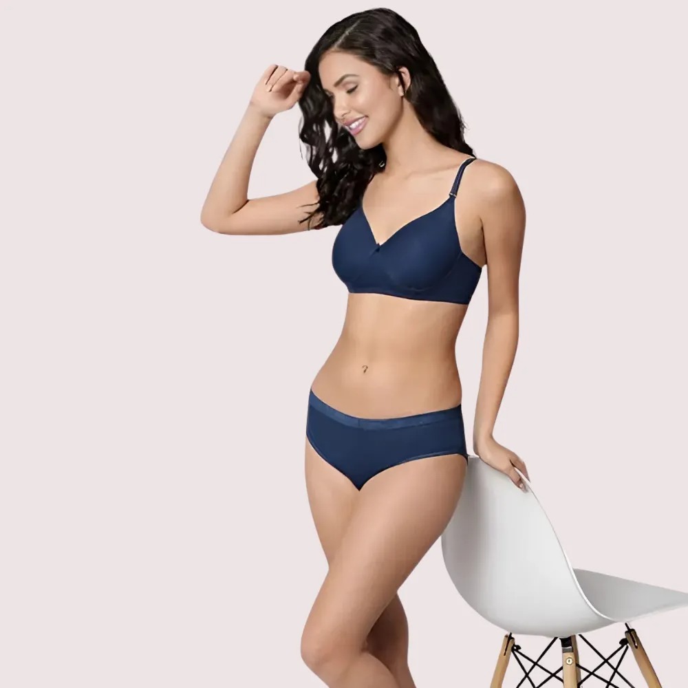 Classic Cotton Sexy Bra & Panty Set (2 pack) image 2