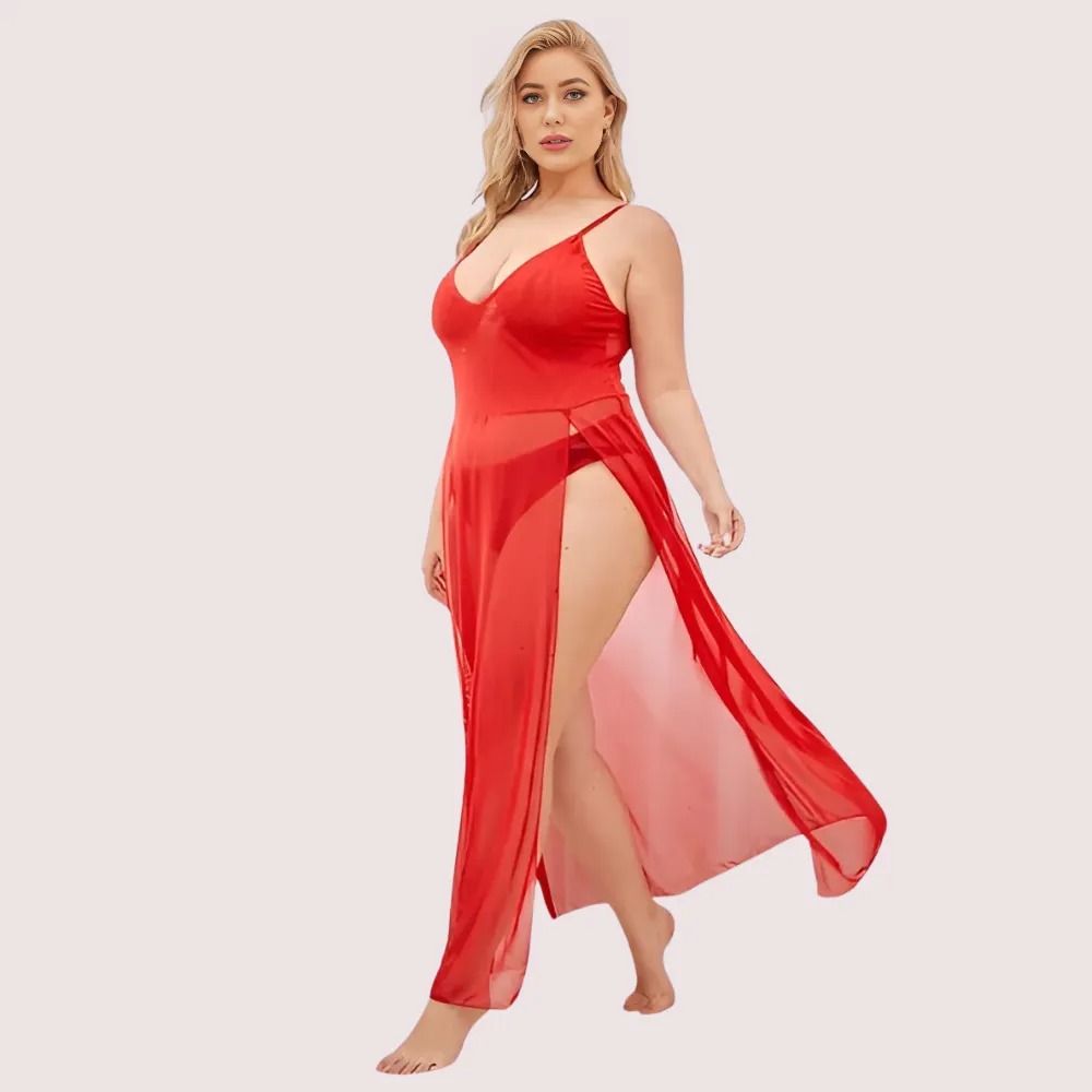 Soft Elegant Lace Seductive Nightgown image 3