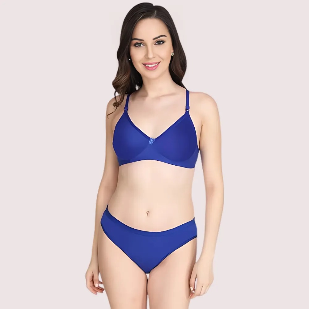 Non-Padded Bra Panty Set for Women (2 pack) image 2