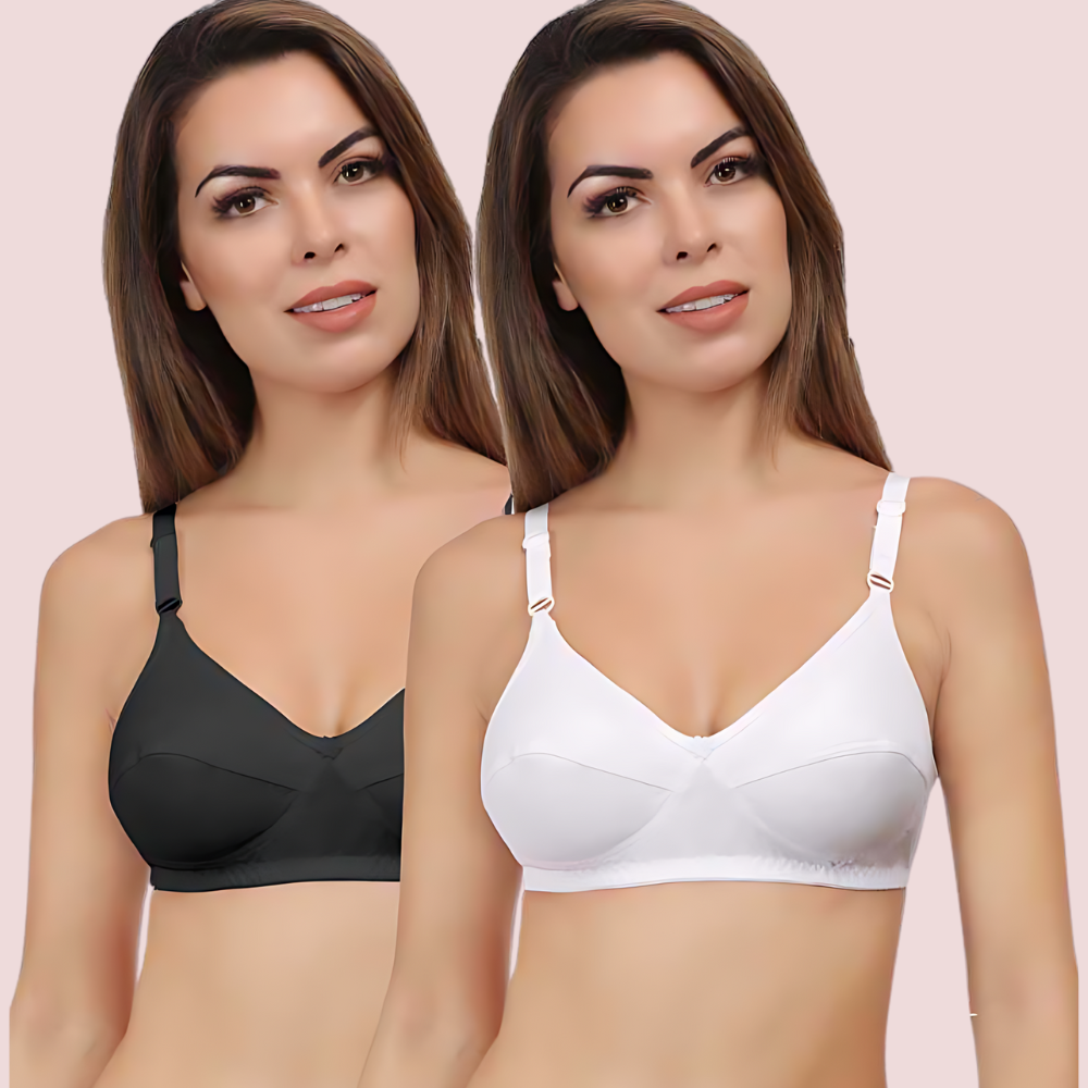 Clearance sale Pack of 10 cotton summer bras image 2
