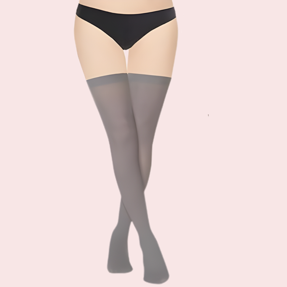 Soft Sheer Thigh-High Stockings – Pack of 2 (Brown & Grey Combo) image 3