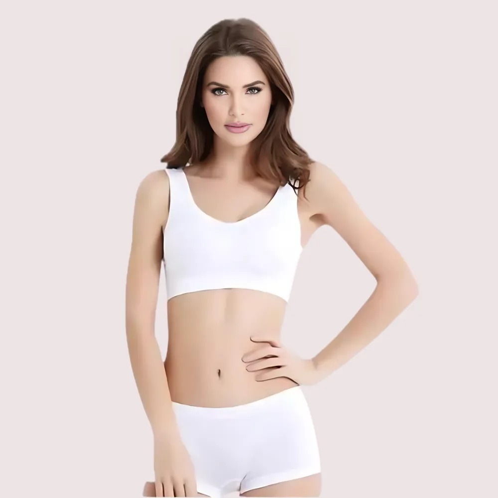 Contrast Medium Support Sports Bra Twin Pack image 2