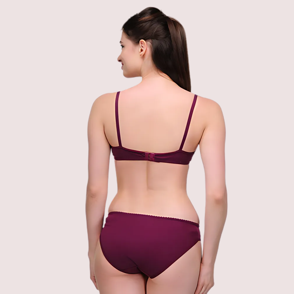 "Elegant" Solid Color Bra Sets ( Pk of 3) image 3