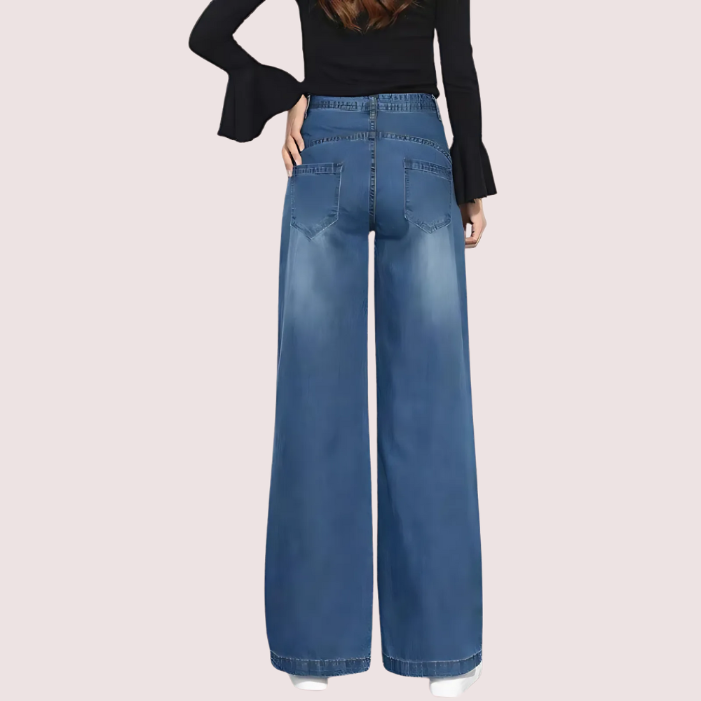 Women's Classic High Waist Wide Leg Jeans image 2