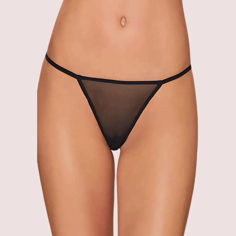 Ladies Delicate Pk Of 2 See Through G-Strings image 2