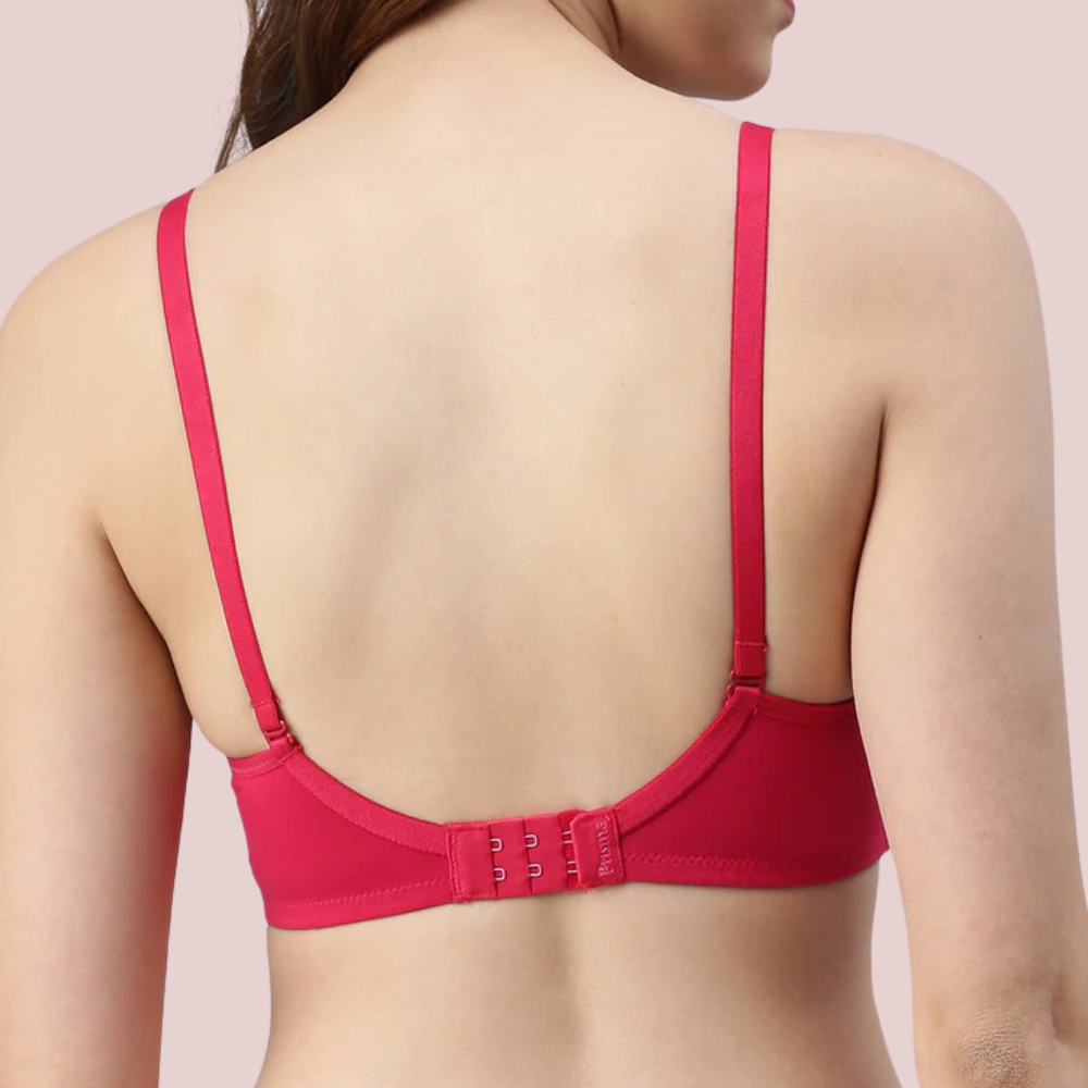 Passion Plunge – Red Seamless Padded Bra image 4
