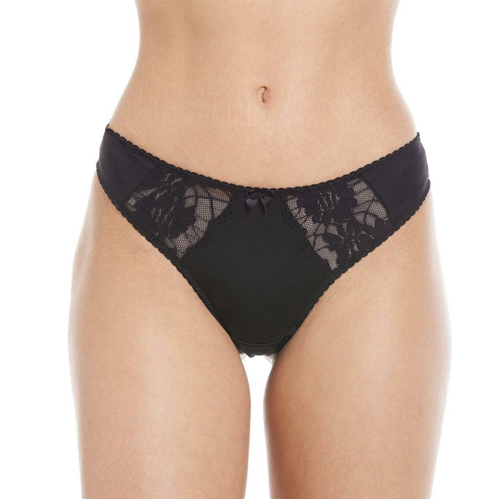 Lace Mesh Thong Panties image 6