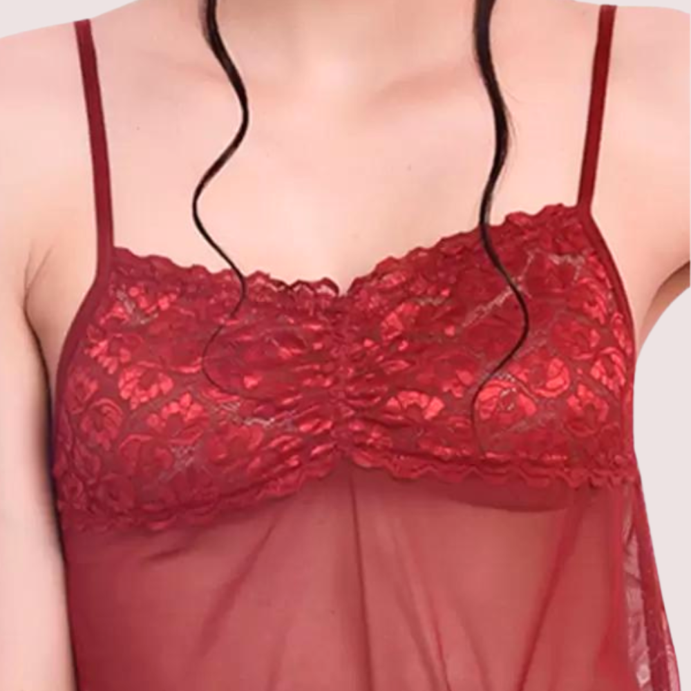 Flirty Sheer Chemise for Women image 3