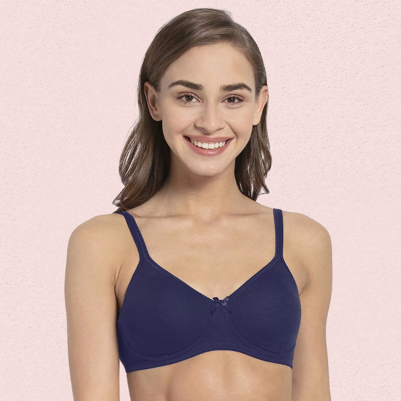 Ultra-Soft Cotton Non-Wired Bra for Women – Set of 2 image 4