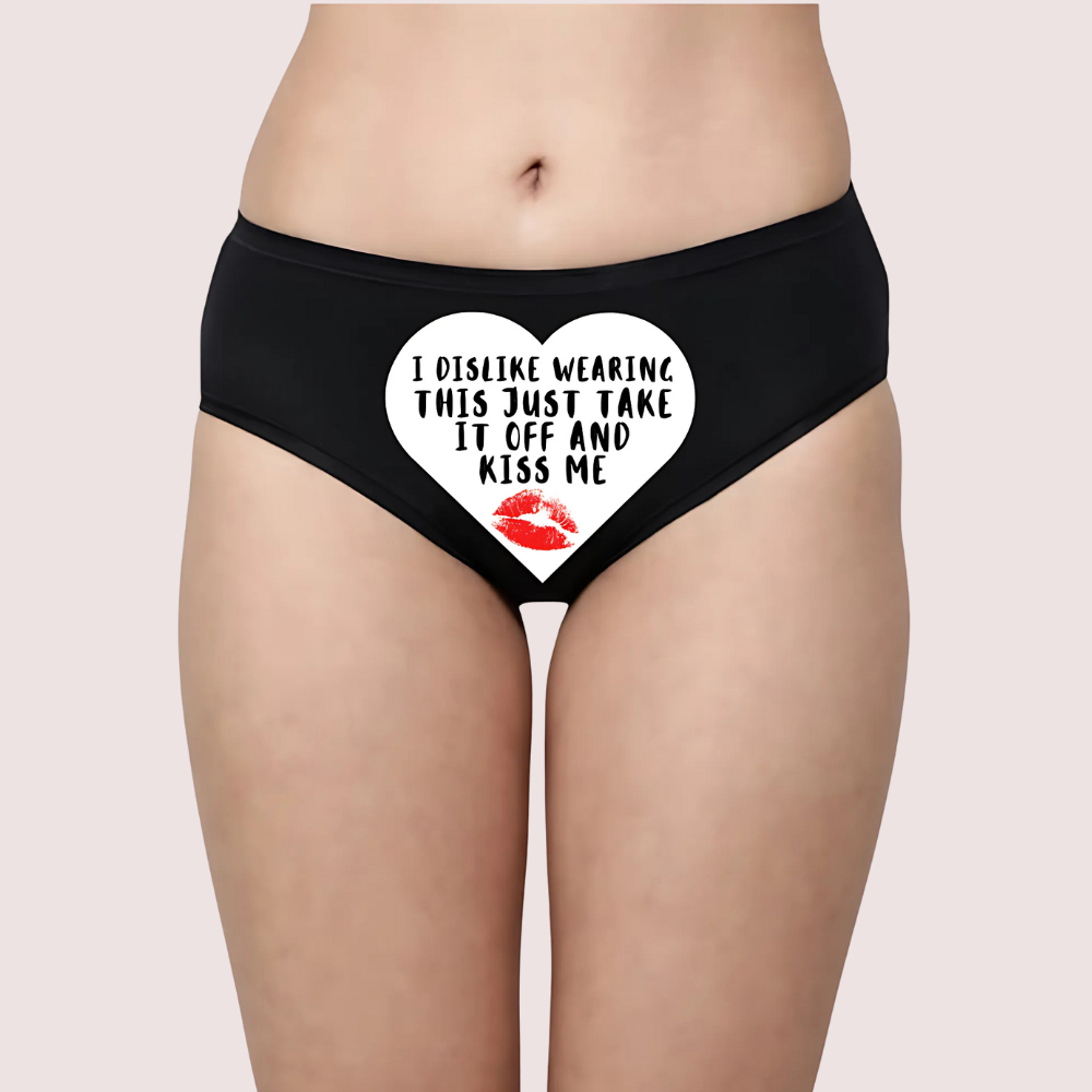 Naughty Quotes Printed Panties